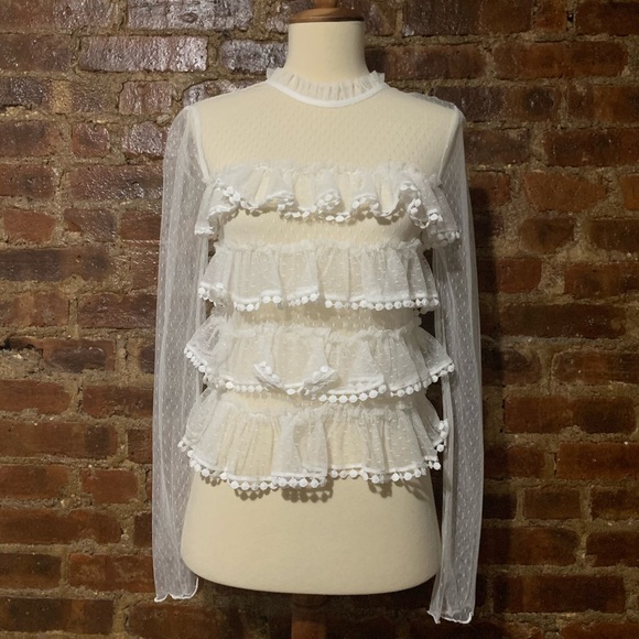 Forever 21 Tops - Forever21 see through blouse in S size